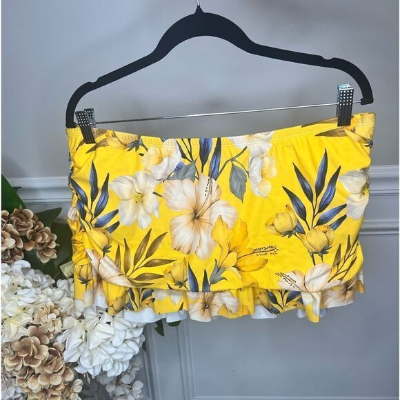 NWOT La Blanca MARIGOLD Plus Size Belle Fiore Skirted Swim Bottom - Picture 4 of 7